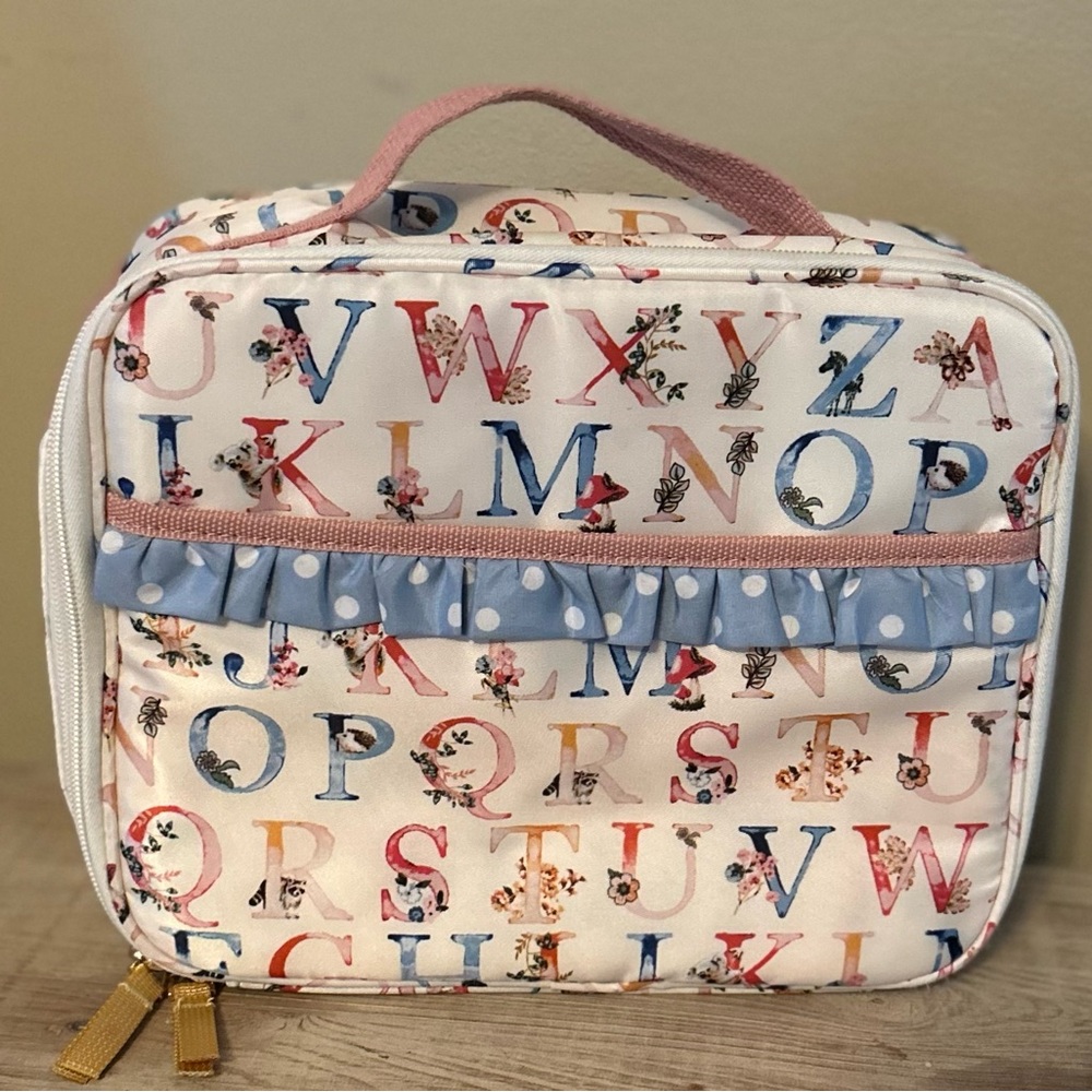 Matilda Jane Alphabet Print Lunch Bag with Ruffle